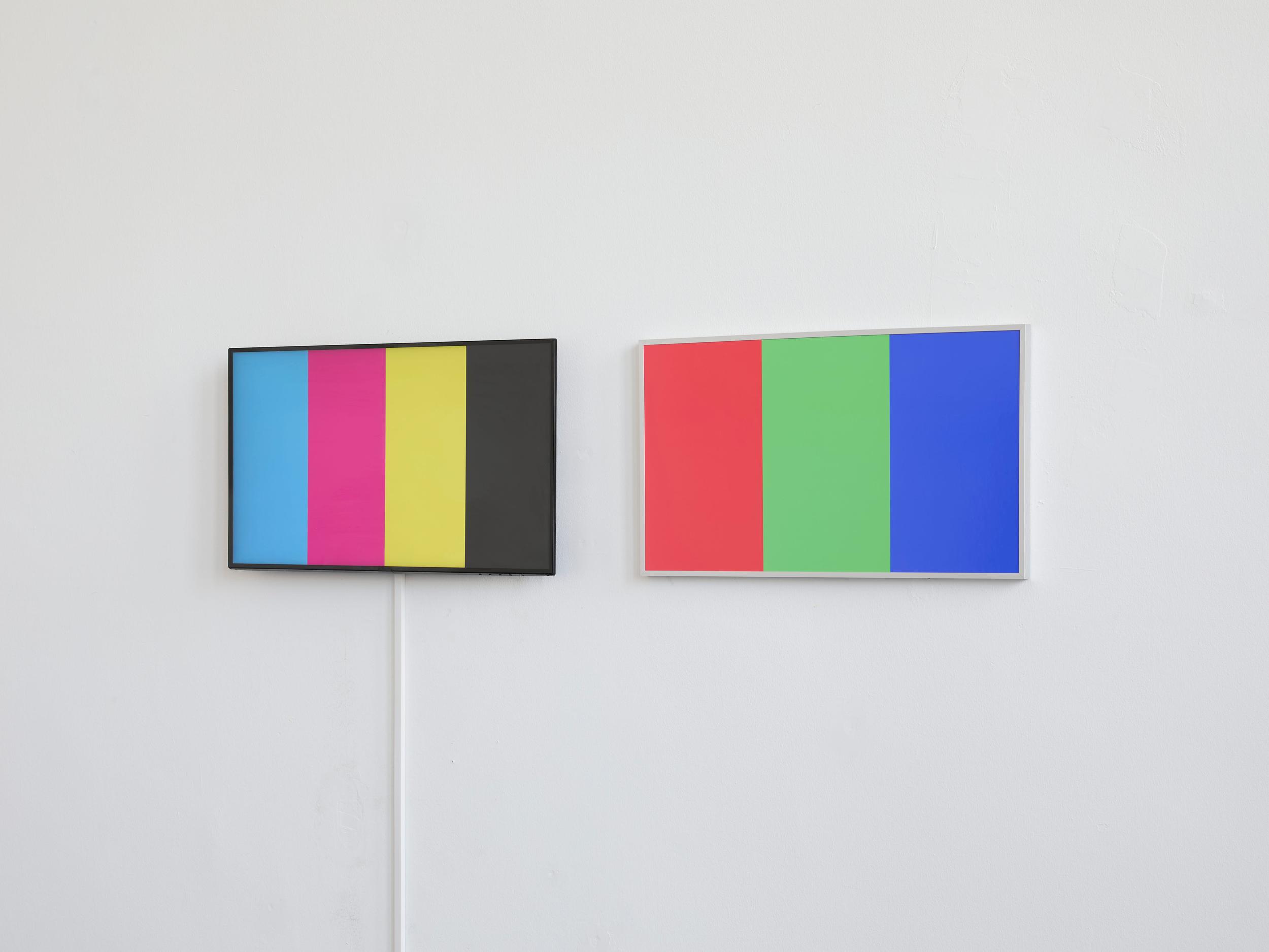 Detail of the CMYK/RGB installation
