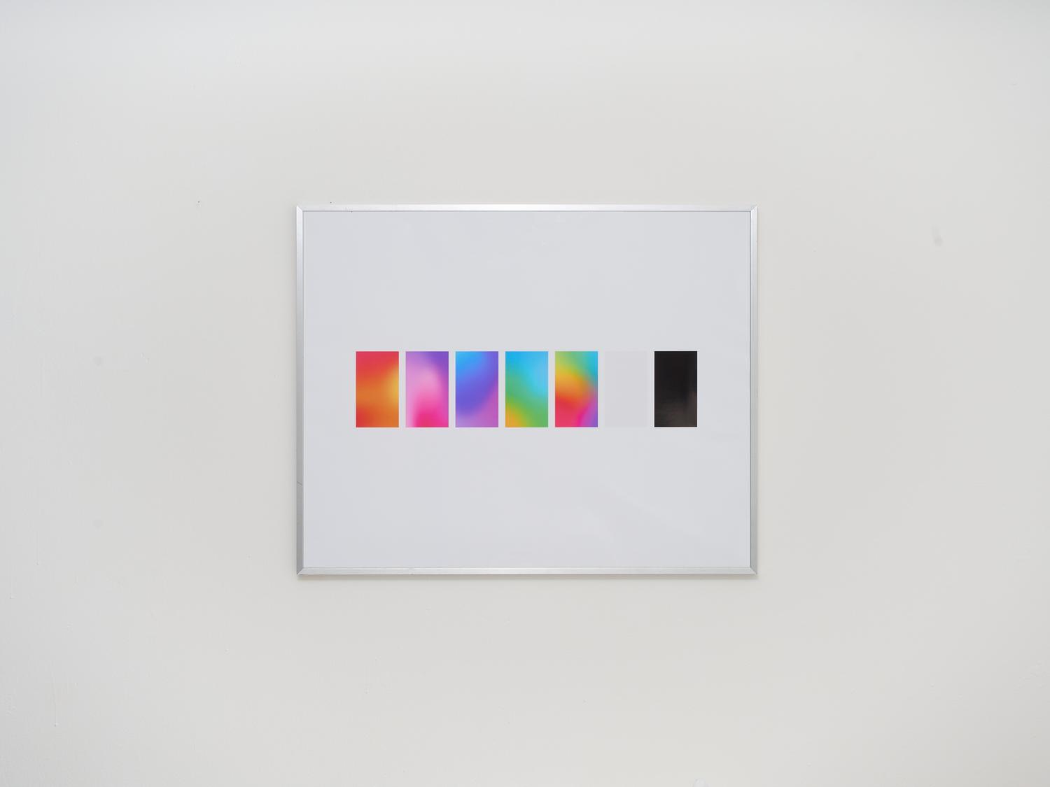 Gerahmter RGB-Print eines Instagram-Story-Hintergrunds