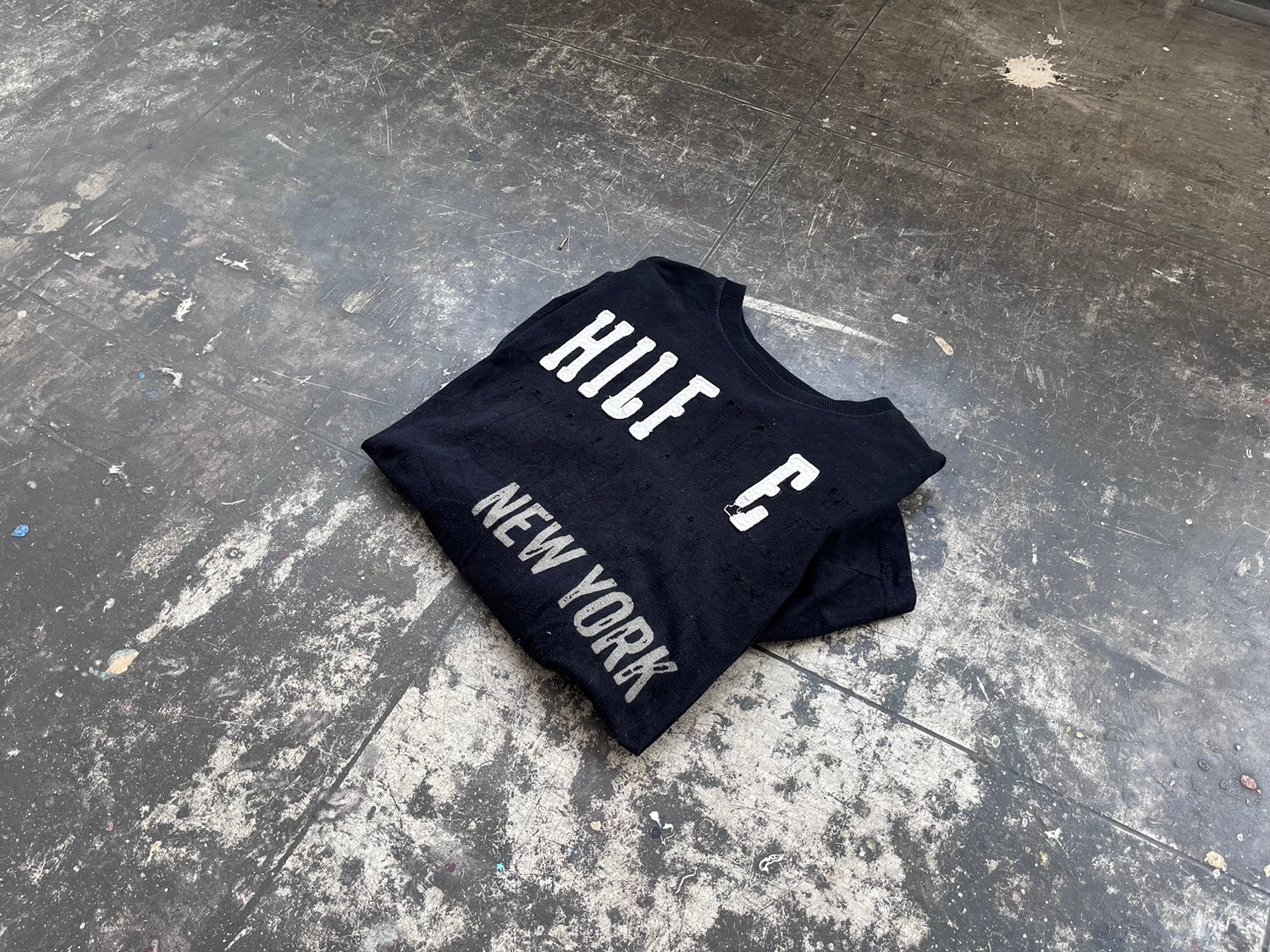 HILFE hoodie on view at Open Doors