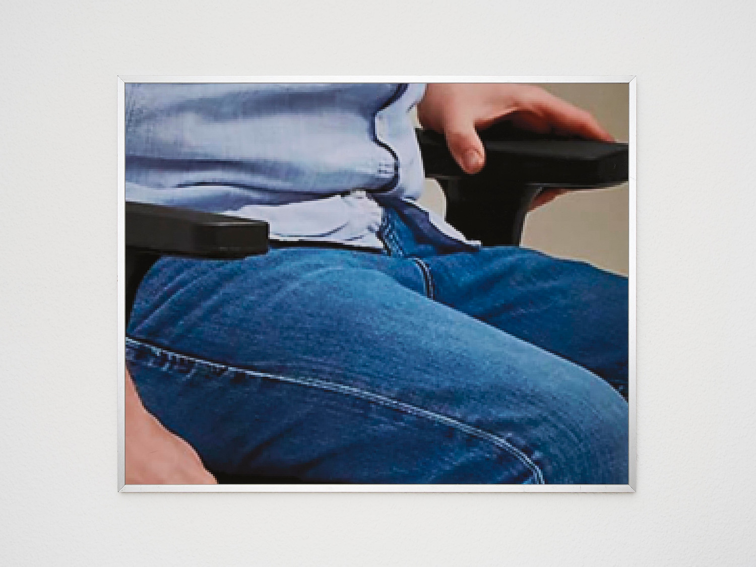 Gerahmte vergrößerte Stockfotografie eines Laptops
